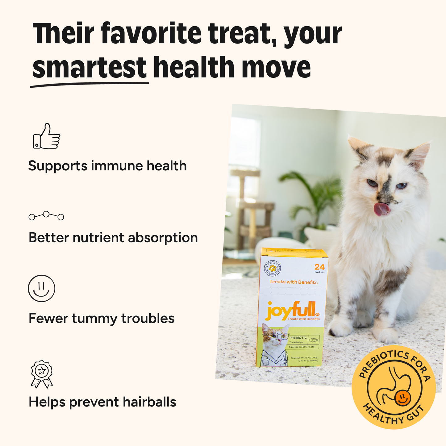 Prebiotic Tuna Squeeze Treats for Cats